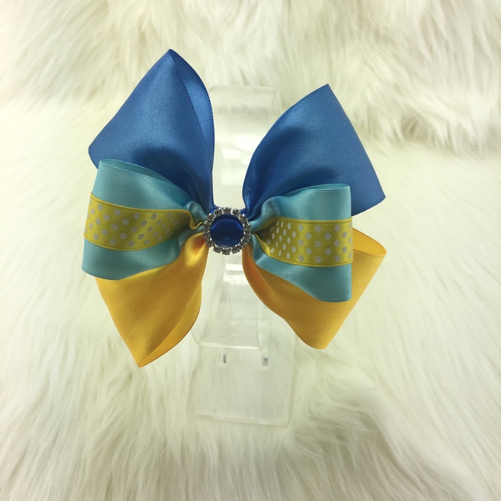 DISNEY PRINCESS HAIRBOW WITH BUCKLE RHINESTONE ALLIGATOR HAIRCLIP
